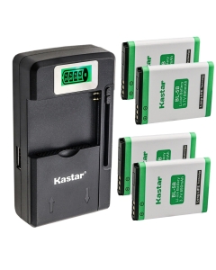 Kastar 4-Pack BL-5B Battery and Smart Charger Replacement for Vivitar DVR-850W, Vivitar V8027, Vivitar ViviCam 8027, Vivitar ViviCam 8225, Vivitar ViviCam T328, Vivitar ViviCam V8225, Vivitar VT328