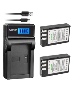 Kastar Battery (X2) & LCD Slim USB Charger for EN-EL9, ENEL9, EN-EL9a, ENEL9A, MH-23 and D3000, D5000, D40, D60, D40X SLR Cameras