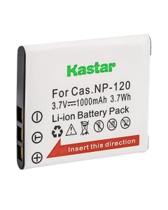 Kastar 1-Pack Battery CNP-120 Replacement for Casio Exilim EX-ZS20, Exilim EX-ZS26, Exilim EX-ZS27, Exilim EX-ZS28, Exilim EX-ZS30, Exilim EX-ZS35, Exilim EX-S200, Exilim EX-S300 Camera