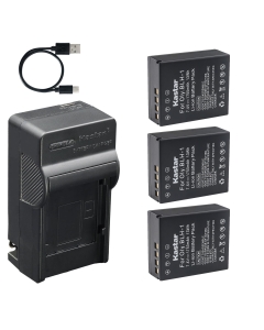 Kastar 3-Pack Battery and AC & USB-C Charger, Compatible with Olympus BLH-1 BLH-01 PS-BLH1, BCH-1 Charger, OM-D E-M1 Mark II, E-M1 Mark III, E-M1X Cameras, and HLD-9 Power Battery Grip