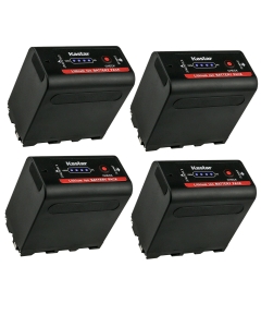 Kastar 4 Pack Battery for Sony NP-F980 Pro NP-F960 NP-F970 and Sony MVC-FD83 MVC-FD85 MVC-FD87 MVC-FD88 MVC-FD90 MVC-FD91 MVC-FD92 MVC-FD95 MVC-FD97 MVC-FDR1 MVC-FDR3 HDV-FX1 HDV-Z1 CCD-TR3 CCD-TR290