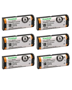 Kastar 6-Pack Battery Replacement for Panasonic KX-TG5771S KXTG5771S KX-TG5776 KXTG5776 KX-TG5776S KXTG5776S KX-TG5777 KXTG5777 KX-TG5779 KXTG5779 KX-TG6700 KXTG6700 KX-TG6702 KXTG6702 Home Handset