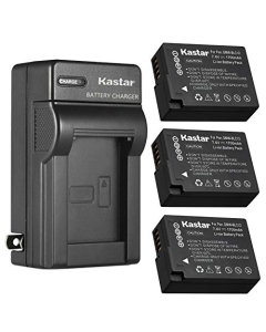 Kastar 3-Pack Battery and AC Wall Charger Replacement for Panasonic DMW-BLC12 DMW-BLC12E DMW-BLC12GK DMW-BLC12PP Battery, DE-A79 DE-A79B Charger, Pnasonic Lumix DMC-GH2H DMC-GH2HGK DMC-GH2HK DMC-GH2HS