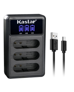 Kastar EN-EL23 LCD Triple USB Battery Charger Compatible with Nikon EN-EL23 ENEL23 Battery, Nikon MH-67 MH-67P Charger, Nikon Coolpix B700, Coolpix P600, Coolpix P610 Camera