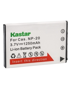 Kastar 1-Pack Battery CNP-20 Replacement for Casio NP-20 NP20 CNP-20 CNP20 Battery, Casio BC-11L BC-31L Charger