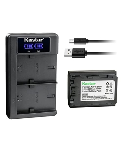 Kastar NP-FZ100 1-Pack Battery and LKD2 USB Charger Compatible with Sony NP-FZ100 FZ100 Battery, Sony BC-QZ1, NPA-MQZ1K Charger, Sony Camera Grip VG-C3EM