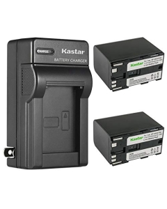 Kastar 2-Pack Battery and AC Wall Charger Replacement for Canon XL-1, XL-1S, XL-2, XH-A1, XH-A1 HDV, XH-A1S HD, XH-A1SE HDV, XM1, XM2, XV1, XV2, C2, FV1, DM-MV1, DM-MV10, DM-MV20, E1, E2, E30, E65AS