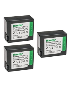 Kastar NP-FF70 Battery 3-Pack Replacement for Sony DCR-IP45, DCR-IP45E, DCR-IP5, DCR-IP55, DCR-IP55E, DCR-IP5E, DCR-IP7, DCR-IP7BT, DCR-IP7E, DCR-HC1000, DCR-HC1000E Camera