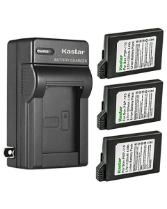 Kastar 3-Pack Battery and AC Wall Charger Replacement for Sony PSP-S110, PSPS110 Battery, Sony PSP-2000, PSP-2001, PSP-2002, PSP-2003, PSP-2004, PSP-2005, PSP-2006, PSP-2007, PSP-2008, PSP-2009
