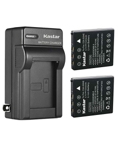 Kastar 2-Pack Battery and AC Wall Charger Replacement for Panasonic CGA-S004, CGA-S004A, CGA-S004A/1B, S004E/1B, DMW-BCB7 Battery, DE-992, 992a Charger, Panasonic Lumix DMC-FX2, Lumix DMC-FX7 Camera