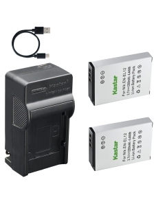 Kastar 2-Pack Battery and AC & USB-C Charger, Compatible with Nikon EN-EL12 ENEL12 and MH-65 MH-65P Charger for Nikon Coolpix A900 A1000 B600 W300 AW130 P330 P340 S9900 KeyMission 170 360