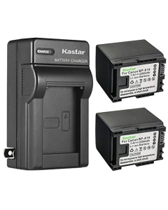 Kastar 2-Pack Battery and AC Wall Charger Replacement for Canon BP-809 BP809 BP-809/B BP-809/S, BP-819 BP819, BP-827 BP827 Battery, Canon CG-800 Charger