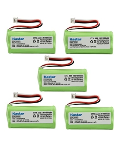 Kastar 5-Pack 2.4V 1000mAh Ni-MH Battery Replacement for Plantronics 80639-01 Cordless Phone, Plantronics 81087-01 Cordless Phone, Plantronics CT14 Cordless Phone, Plantronics CT15 Cordless Phone