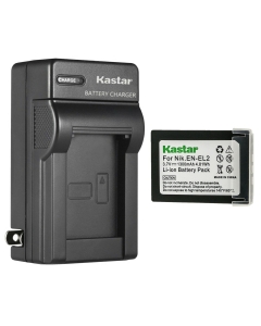 Kastar 1-Pack Battery and AC Wall Charger Replacement for Nikon EN-EL2 ENEL2 EL2 Battery, Nikon MH-60 Charger, Nikon Coolpix 2500, Nikon Coolpix 3500, Nikon Coolpix SQ500 Digital Cameras