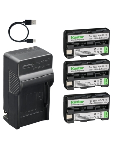 Kastar 3-Pack Battery and AC & USB-C Charger, Compatible with Sony NP-FS11 NP-FS10 NP-FS12 NP-F10 FS21 FS31, for DCR-PC1 PC2 PC3 PC4 PC5 TRV1VE DSC-F505 P1 P30 Cameras