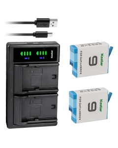 Kastar 2-Pack 3.85V 1900mAh Battery and LTD2 USB Charger Compatible with GoPro HERO9 Hero 9, GoPro ADDBD-001 Battery, GoPro HERO9 Black Edition, GoPro Hero 9 Black Edition, Go Pro 9 Edititon Camera