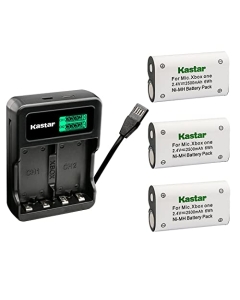 Kastar 3-Pack Battery and LZD2 USB Charger Compatible with Xbox One, Xbox One S, Xbox One X, Xbox One X/S, Xbox Series X/S, Xbox One Elite Wireless Controller