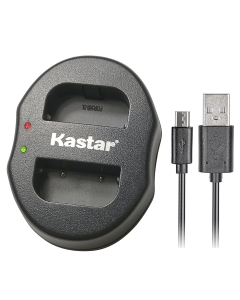 Kastar Dual USB Charger for BP-2LH, iVIS DC420; Elura 90; EOS 400D Digital Rebel XTi; FVM200; iVIS HV30; Optura 500; PowerShot G9 S80; VIXIA HF HV40; ZR960; MD265; IXY DV5-BL; MVX350i; DS126071