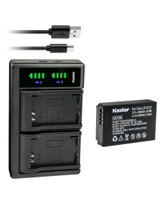 Kastar 1-Pack Battery and LTD2 USB Charger Replacement for Canon LP-E12, LC-E12E Charger, EOS 100D, EOS M Series Cameras