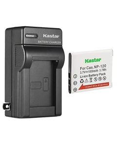 Kastar 1-Pack Battery and AC Wall Charger Replacement for Casio Exilim EX-ZS30, Exilim EX-ZS35, Exilim EX-S200, Exilim EX-S300, Exilim EX-Z31, Exilim EX-Z680, Exilim EX-Z690, Exilim EX-Z770 Cameras