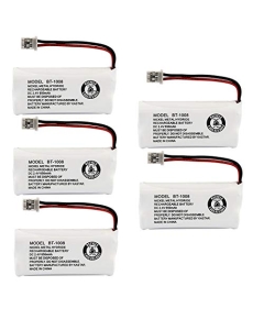 5 Pack - Battery for Uniden BT-1008 & Many Others, Bulk Packaging)