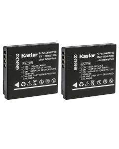 Kastar 2-Pack DMW-BCF10 Battery Replacement for Panasonic DMW-BCF10 DMW-BCF10E DMW-BCF10PP, CGA-S009 CGA-S009E CGA-S/106B Battery, Panasonic DE-A59 DE-A59B, DE-A60 Charger