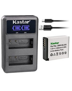 Kastar 1-Pack DMW-BLG10 Battery and LED2 USB Charger Compatible with Panasonic Lumix DMC-GF3W, Lumix DMC-GF5, Lumix DMC-GF6, Lumix DMC-GF6K, Lumix DMC-GF6R, Lumix DMC-GF6T, Lumix DMC-GF6W Camera