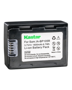 Kastar Battery (1-Pack) for Samsung IA-BP105R and Samsung HMX-F80 HMX-F90 HMX-F800 HMX-F900 SMX-F50 SMX-F53 SMX-F54 SMX-F500 SMX-F501 SMX-F530 SMX-F70 SMX-F700 HMX-H300 H303 H304 H305 HMX-H320