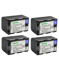 Kastar 4-Pack Battery Replacement for JVC GY-HMQ10, GY-HMQ10E, GY-LS300, GY-LS300CHU, GY-HM200, GY-HM200U, GY-HM200HW, GY-HM200SP, GY-HM200SP Sports, GY-HM250 GY-HM250SP, GY-HM600, GY-HM600E Cameras