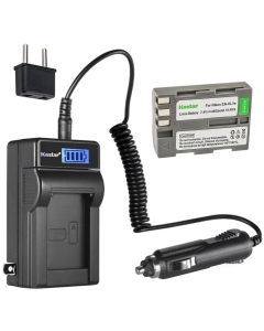 Kastar 1-Pack EN-EL3e Battery and LCD AC Charger Compatible with Nikon EN-EL3e, Nikon EN-EL3a, Nikon EN-EL3 Battery, Nikon MH-18, Nikon MH-18a, Nikon MH-19 Charger, Nikon D90 Digital SLR Camera