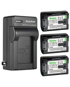 Kastar 3-Pack Battery and AC Wall Charger Replacement for JVC GZ-E300WU GZ-E306 GZ-E320 GZ-E325 GZ-E345 GZ-E505 GZ-E505BU GZ-E565 GZ-EX210 GZ-EX210BU GZ-EX215 GZ-EX250 GZ-EX250BUS GZ-EX255 GZ-EX265
