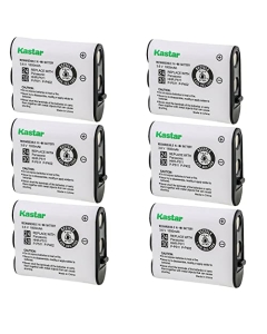 Kastar 6-Pack Battery Replacement for Panasonic KX-TG2267B KX-TG2267S KX-TG2270 KX-TG2270S KX-TG2287 KX-TG2287S KX-TG2583 KX-TG2583S KX-TG2700 KX-TG2700S KX-TG2720 KX-TG2720S KX-TG2730 KX-TG2730S