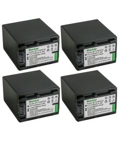 Kastar 4-Pack NP-FV100 Battery 7.2V 5750mAh Replacement for Sony HDR-PJ650, HDR-PJ670, HDR-PJ710, HDR-PJ740, HDR-PJ760, HDR-PJ780, HDR-PJ790, HDR-PJ810, HDR-PJ820, HDR-PJ820E, HDR-TD10 Camcorder