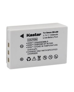 Kastar Battery 1 Pack for Sanyo DB-L90, DB-L90AU, VAR-L90, VAR-L90AU and Sanyo DMX-SH11, DMX-SH11K, DMX-SH11R, VPC-SH1, VPC-SH1BK, VPC-SH1EXBK, VPC-SH1EXR, VPC-SH1GX, VPC-SH1R Cameras