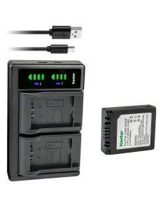 Kastar 1-Pack CGA-S002 Battery and LTD2 USB Charger Compatible with Panasonic CGR-S002 CGR-S002A CGR-S002E DMW-BM7 Battery, DE-994A DE-A44 Charger, Lumix DMC-FZ15 Lumix DMC-FZ15K Lumix DMC-FZ15P