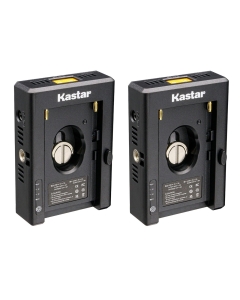 Kastar NP-F Battery Adapter Plate W/LED Indicators, Input Type-C 5V 3A, 8.4V 5A 5.5x2.1mm, Output 12V 2A 5.5x2.5mm, 16.8V 2A Dtap, 5V 3A USB for NP-F Series Battery, DSLR & Mirrorless Camera (2-Pack)