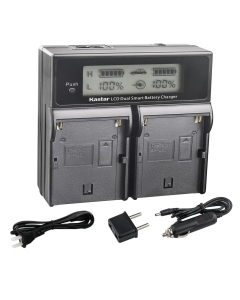Kastar Battery and AC LCD Dual Fast Charger Replacement for CH04-BPU66-L