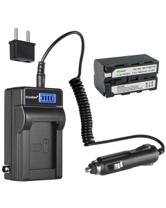 Kastar 1-Pack NP-F770 Battery and LCD AC Charger Compatible with DCR-TRV735 DCR-TRV820 DCR-TRV9 DCR-TRV900 DCR-TV900 DCR-VX1000 DCR-VX2000 DCR-VX2000E DCR-VX2001 DCR-VX2100 DCR-VX2100E