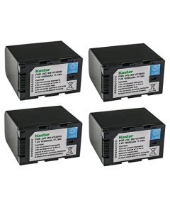 Kastar BN-VC296G 4-Pack 7.4V 10500mAh Battery Replacement for JVC GY-HC500 GY-HC500E, GY-HC500U GY-HC500UN, GY-HC500SPC GY-HC500SPCN, GY-HC550 GY-HC550E GY-HC550UN Connected Cam 4K Handheld Camcorder