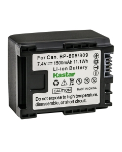 Kastar 1-Pack BP-809 Battery 7.4V 1500mAh Replacement for Canon VIXIA HF M301 HFM301, VIXIA HF M306 HFM306, VIXIA HF M40 HFM40, VIXIA HF M41 HFM41, VIXIA HF M46 HFM46, VIXIA HF M400 HFM400 Camera