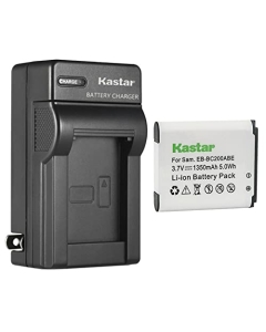 Kastar 1-Pack Battery and AC Wall Charger Replacement for Samsung Gear 360, SM-C200, SM-C200NZWAXAC, SM-C200NZWAXAR (US Model), MSIP-CMM-SEC-SMC200 (International Version)