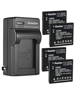 Kastar 4-Pack Battery and AC Wall Charger Replacement for Panasonic DMW-BCK7 DMW-BCK7E DMW-BCK7GK DMW-BCK7PP ACD-341, NCA-YN101F NCA-YN101G NCA-YN101H NCA-YN101J Battery, DE-A92 DE-A91 DE-A91B Charger