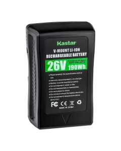Kastar High Voltage 26V V-Mount Li-ion Battery Replacement for Flex LED Mat, Flex Cine DMX Dimmer, Nanlite 26V V-Mount Battery, Westcott 26V Lithium-Ion Battery 7583