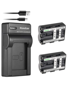 Kastar Battery X2 & Slim USB Charger for Sony NP-FM500H Sony Alpha SLT A58 A57 A65 A77 A99 A77V A77II DSLR-A100 A200 A300 A350 A450 A500 A550 A700 A850 A900 Alpha a99 II DSLR a100 a560 a580 a58 a77II