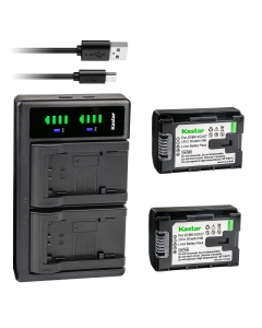 Kastar 2-Pack BN-VG107 Battery and LTD2 USB Charger Replacement for JVC LY37166-002B LY37166-002C AA-VG1EUM AA-VG1U AA-VG1US AA-VG1USM GZ-E10 GZ-E100 GZ-E180 GZ-E200 GZ-E200AU GZ-E200BU GZ-E200RU