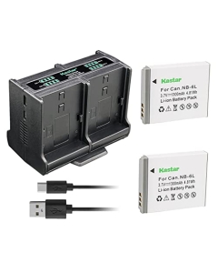 Kastar 2-Pack Battery and Quadruple Charger Compatible with Lecran FHD 1080P 36.0 Mega Pixels Vlogging Camera, Lecran FHD 2.7K 44.0 Mega Pixels Vlogging Camera, Compact Portable Mini Cameras