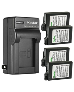 Kastar 4-Pack PSP110 Battery and AC Wall Charger Replacement for Sony PSP-110 Battery, Sony Video Game PSP Playstation PSP-1003, PSP-1004, PSP-1005, PSP-1006, PSP-1007, PSP-1008, PSP-1001, PSP-1002