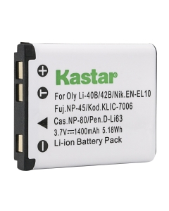 Kastar Battery (1-Pack) for Olympus LI-40B LI-42B LI-40C & Olympus Stylus 1040, 1050W, 1060, 1070, 1200, 7000, 7010, 7020, 7030, 7040, Tough 3000, TG-310, TG-320, VR310, VR320, VR330 Digital Camera