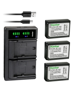 Kastar 3-Pack Battery and LTD2 USB Charger Replacement for Samsung BP-1030, ED-BP1030, BP-1130, ED-BP1130 Battery, BC-1030, BC-1030b Charger, Samsung NX200, NX210, NX300, NX300M, NX310, NX500, NX1000