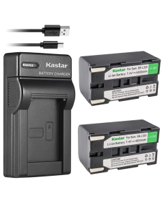 Kastar Battery (X2) & Slim USB Charger for Samsung SB-L320 and SC-L520 530 550 600 610 630 650 700 710 750 770 810 VP-W75D VM-B5700 VM-C170 VM-C300 VM-C3700 VP-W80 VP-W80U VP-W87 VP-W87D VP-W90 VP-W97